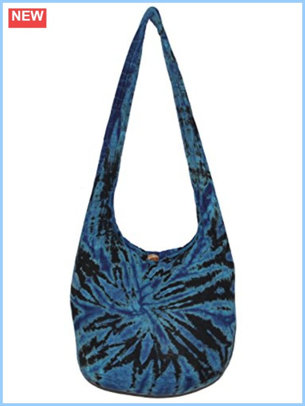 Tie Dye Boho Hobo Crossbody Bag Hippie Purse Cotton Handmade